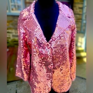 Sequined pink jacket Pink Lady Taylor Swift